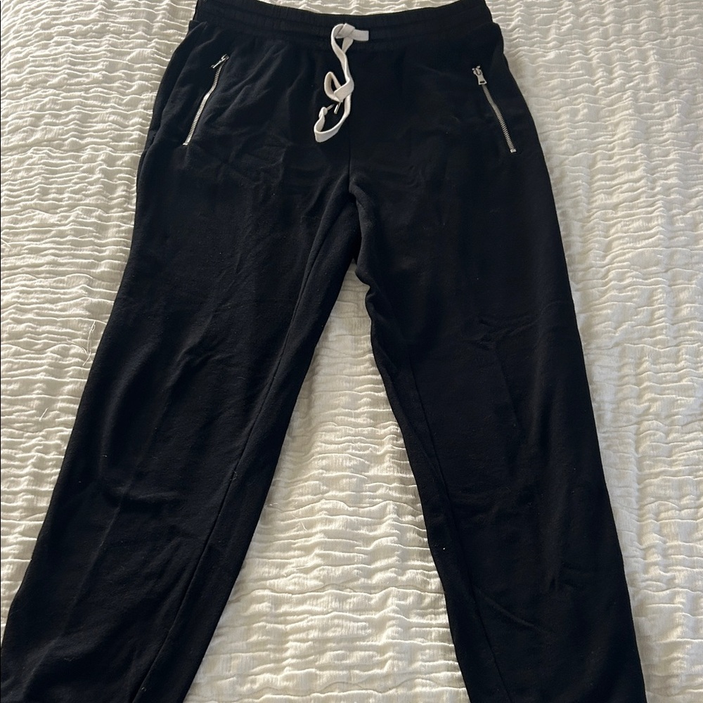 GAP Black Joggers with White Accents